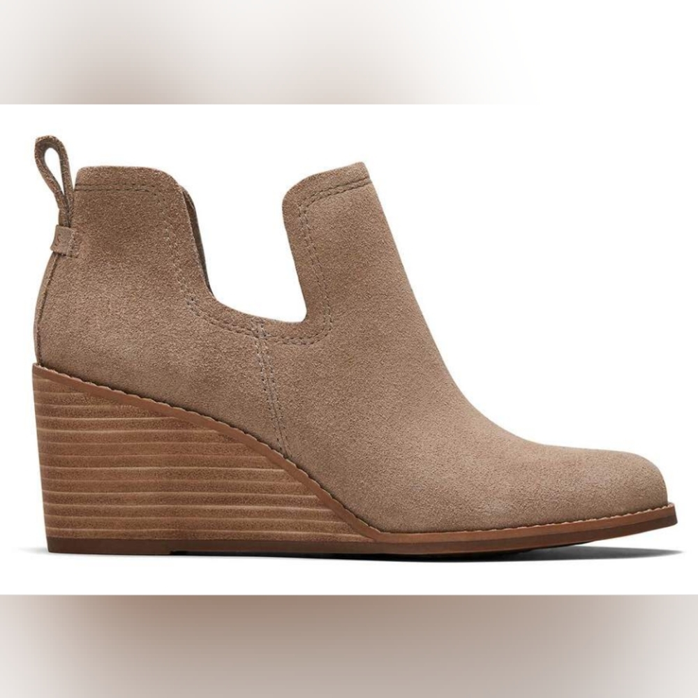 Toms Kallie Suede Wedge Boot